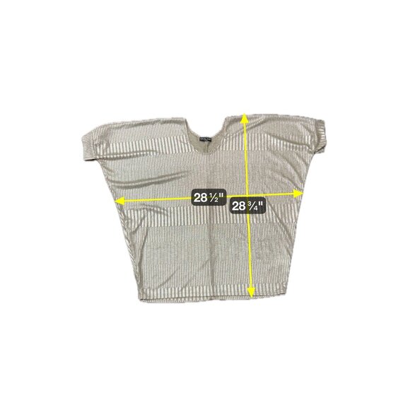 Kim & Cami Metallic Knit Dolman Sleeve Top Sz X-Large - Picture 7 of 10